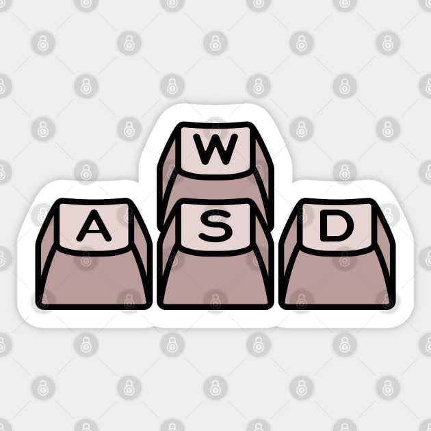 WASD Keys Sticker by Azafran